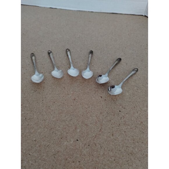 Set Of 6 Tudor Plate Oneida Community Silver-Plated Teaspoons With Ornate Handle - Picture 4 of 6